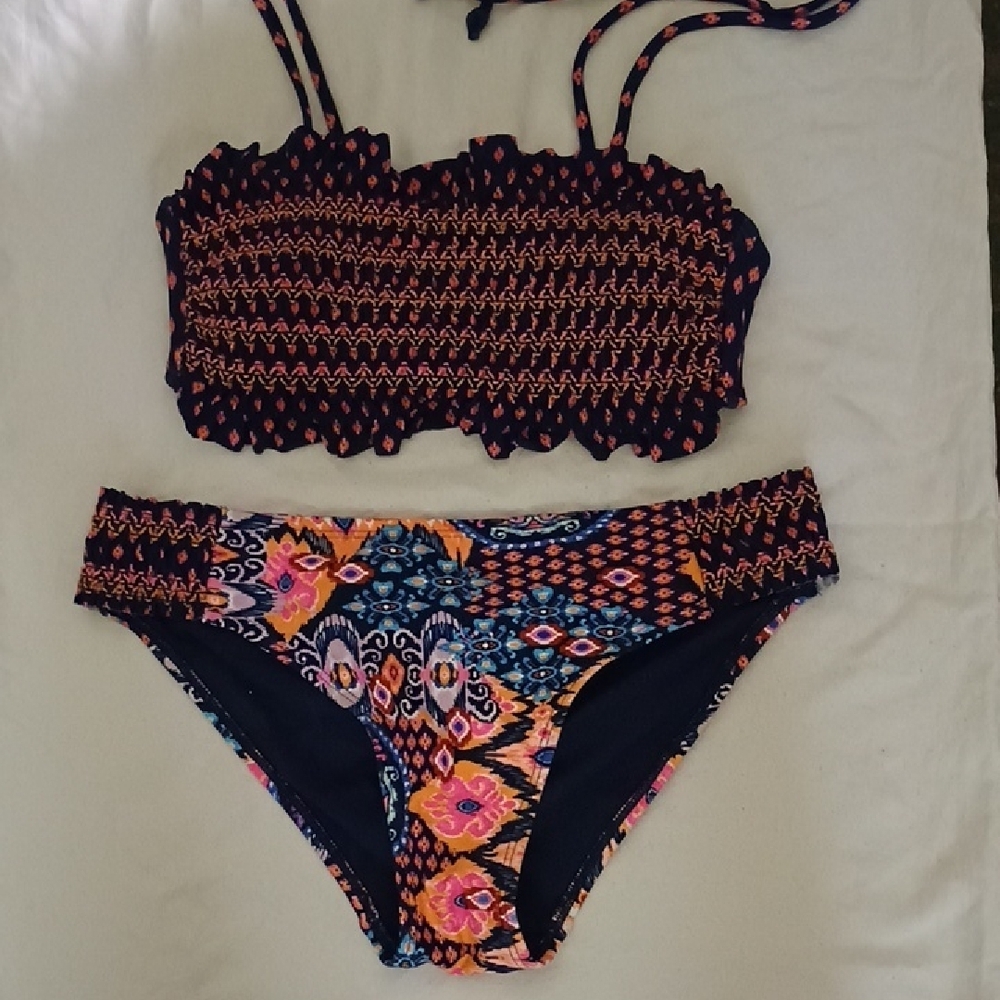 Colorful Patterned Bikini Set